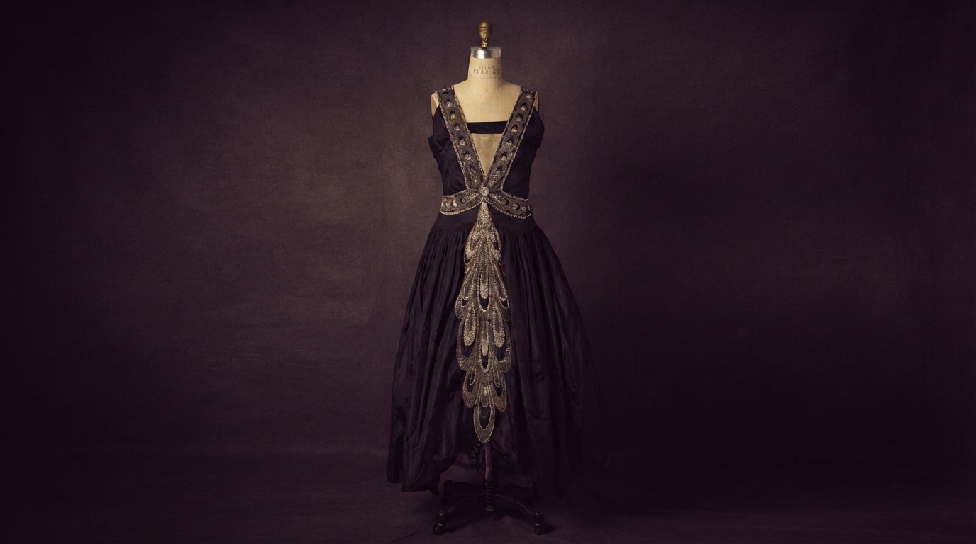 Editorial illustration for Beyond the Flapper: The Robe de Style's Romantic Counterpoint