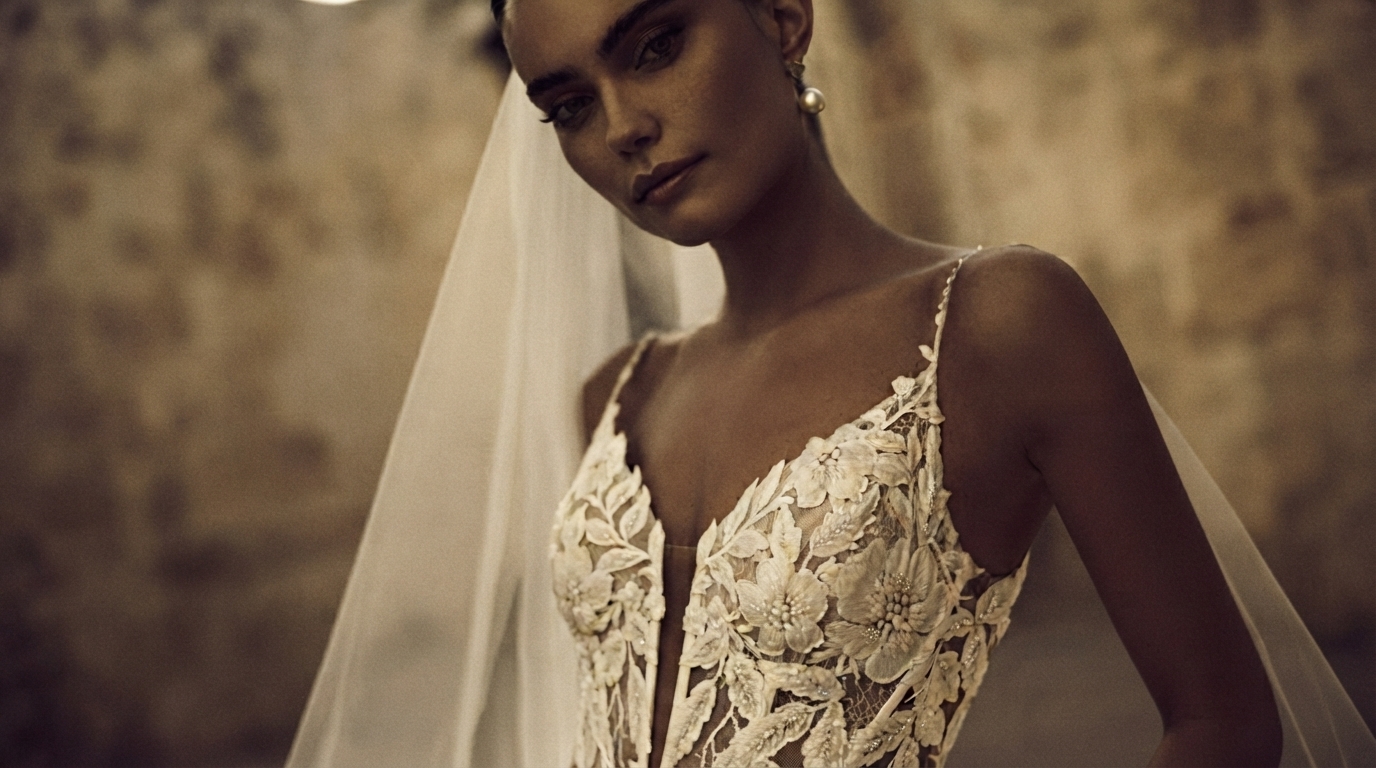 Editorial illustration for Needle or Bobbin? How Two Ancient Techniques Explain the Look of Haute Couture Lace