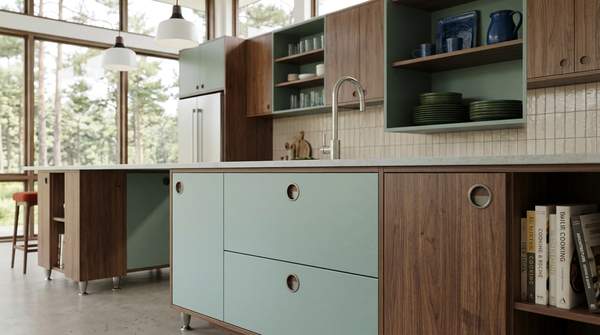 Why RTA Cabinets Can Work for High-End Mid-Century Modern Kitchens